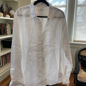 Uniqlo Men's Linen Shirt - Size XL